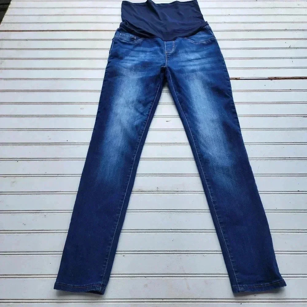 Song Maternity SIze Medium Women's Medium Wash Blue Jeans Stretch Sz M